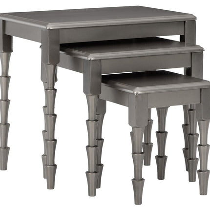 Larkendale - Metallic Gray - Accent Table Set (Set of 3) Ashley Furniture 