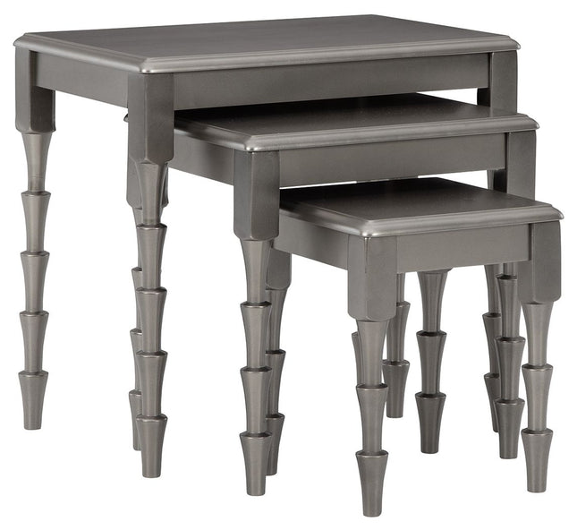 Larkendale - Metallic Gray - Accent Table Set (Set of 3) Ashley Furniture 