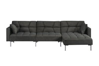 Duzzy - Sectional Sofa - Dark Gray Fabric - Tony's Home Furnishings