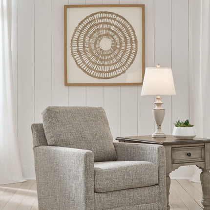 Bralynn - Linen - Swivel Glider Accent Chair Ashley® 