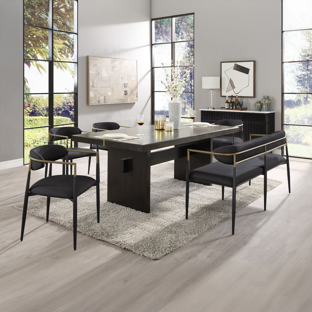 Jaramillo - Dining Table - Black ACME 