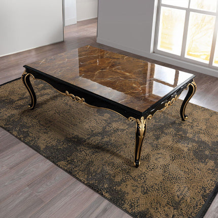 Betria - Coffee Table - Gold & Black - Tony's Home Furnishings