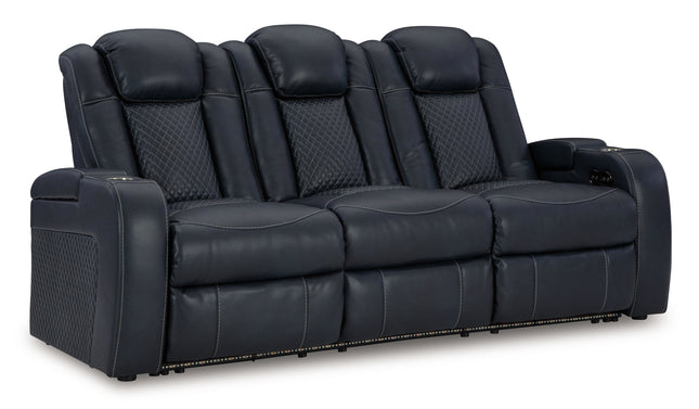 Fyne-dyme - Power Reclining Sofa With Adj Headrest Signature Design by Ashley® 