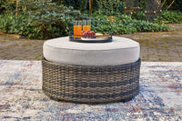 Thumbnail for Harbor Court - Gray - Ottoman With Cushion Signature Design by Ashley® 