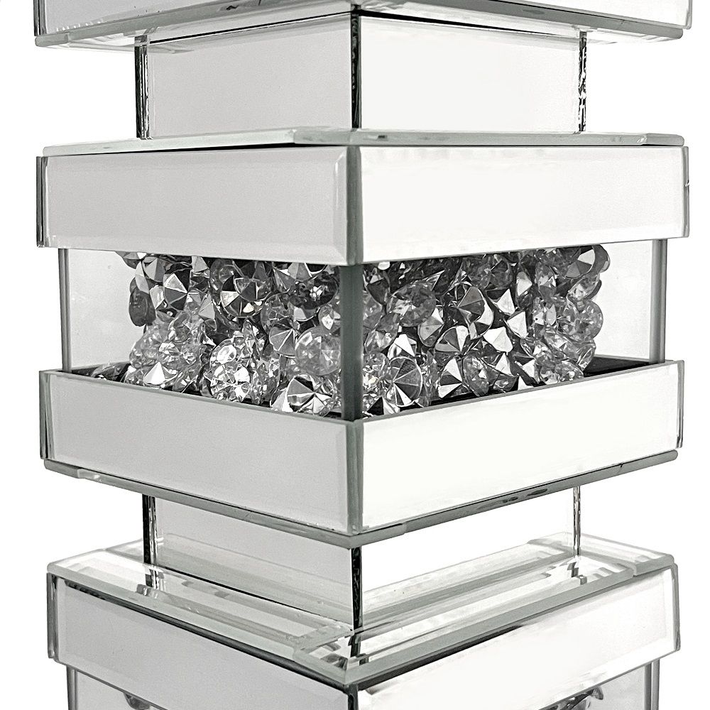 Noralie - Table Lamp - Pearl Silver - Glass - Tony's Home Furnishings
