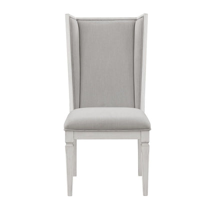 Katia - Hostess Chair (Set of 2) - Light Gray & Weathered White ACME 