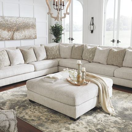 Rawcliffe - Parchment - Oversized Accent Ottoman Ashley Furniture 