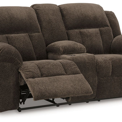 Frohn - Dbl Reclining Loveseat With Console Signature Design by Ashley® 