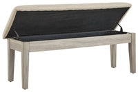 Thumbnail for Parellen - Beige / Gray - Upholstered Storage Bench - Tony's Home Furnishings