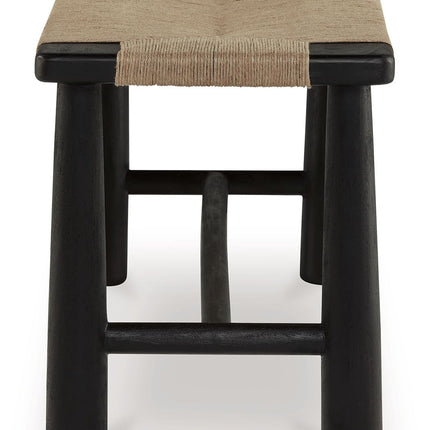 Acerman - Black / Natural - Accent Bench Signature Design by Ashley® 