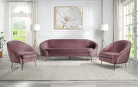 Thumbnail for Abey - Sofa - Pink Velvet - Tony's Home Furnishings