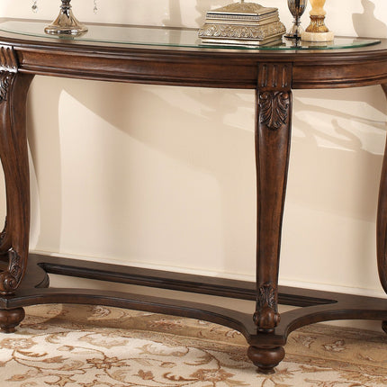 Norcastle - Dark Brown - Sofa Table Ashley Furniture 