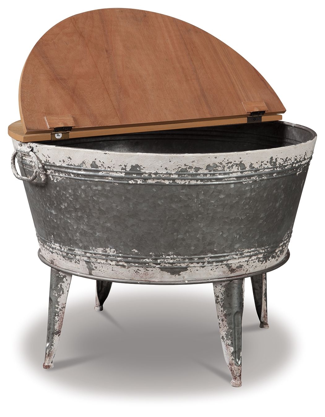 Shellmond - Metallic / Brown / Beige - Accent Cocktail Table - Tony's Home Furnishings