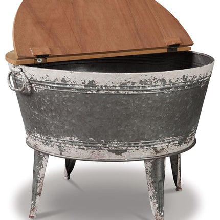 Shellmond - Metallic / Brown / Beige - Accent Cocktail Table Ashley Furniture 