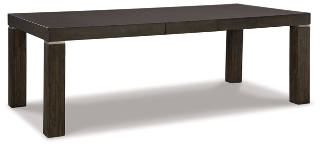 Hyndell - Dark Brown - Rectangular Dining Room Extension Table Signature Design by Ashley® 