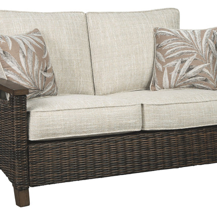 Paradise - Medium Brown - Loveseat W/Cushion Ashley Furniture 