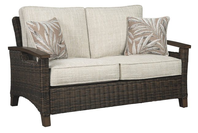 Paradise - Medium Brown - Loveseat W/Cushion Ashley Furniture 