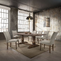Leventis - Dining Table - Weathered Oak ACME 