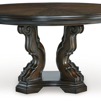 Maylee - Dark Brown - Dining Table Signature Design by Ashley® 