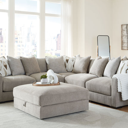 Aslan Court - Sectional With Ottoman Set Benchcraft® 