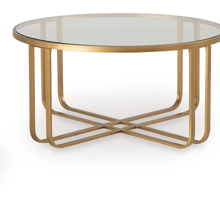 Milloton - Gold - Occasional Table Set (Set of 3) Signature Design by Ashley® 