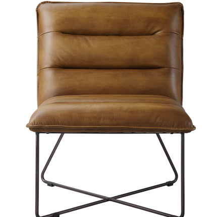 Balrog - Accent Chair - Saddle Brown Top Grain Leather ACME 