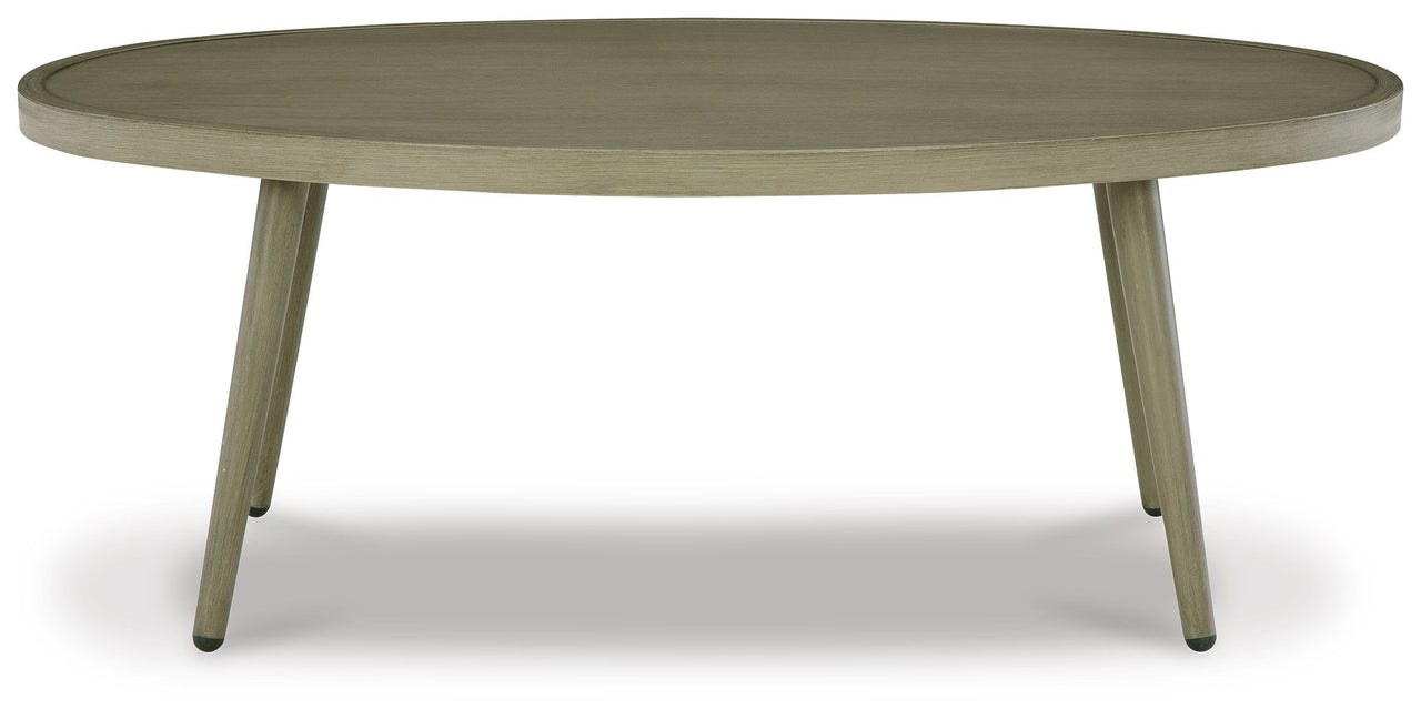 Swiss Valley - Beige - Oval Cocktail Table - Tony's Home Furnishings