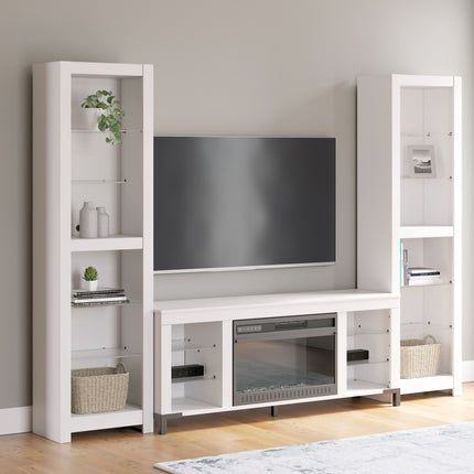 Brollevi - White - 3-Piece Entertainment Center Signature Design by Ashley® 