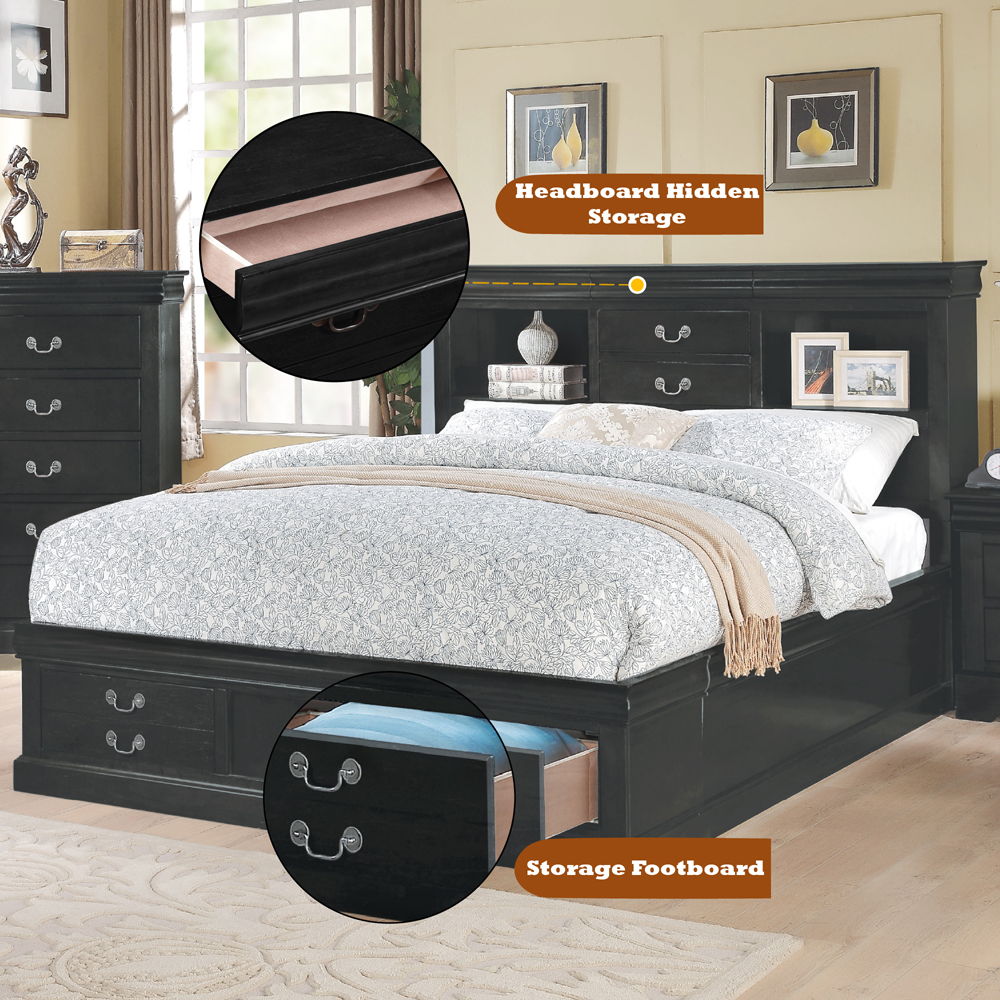 Louis Philippe III - Bed - Tony's Home Furnishings
