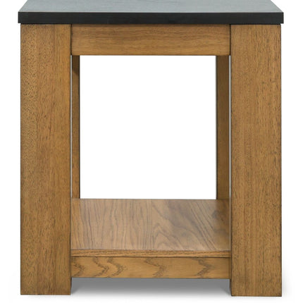 Quentina - Light Brown / Black - Rectangular End Table Signature Design by Ashley® 