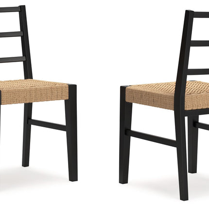 Isanti - Light Brown / Black - Dining Room Side Chair (Set of 2) Millennium® by Ashley 