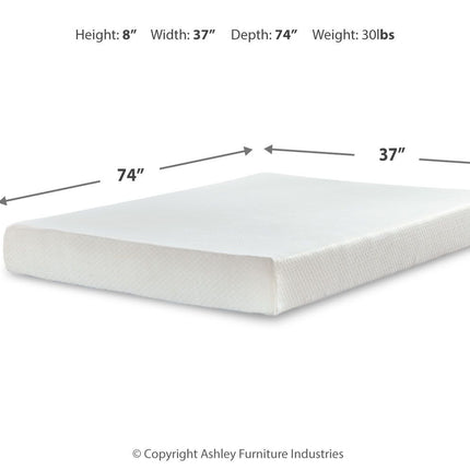 Chime - Medium Memory Foam Mattress Ashley Furniture 