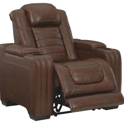 Backtrack - Chocolate - Pwr Recliner/Adj Headrest Ashley Furniture 