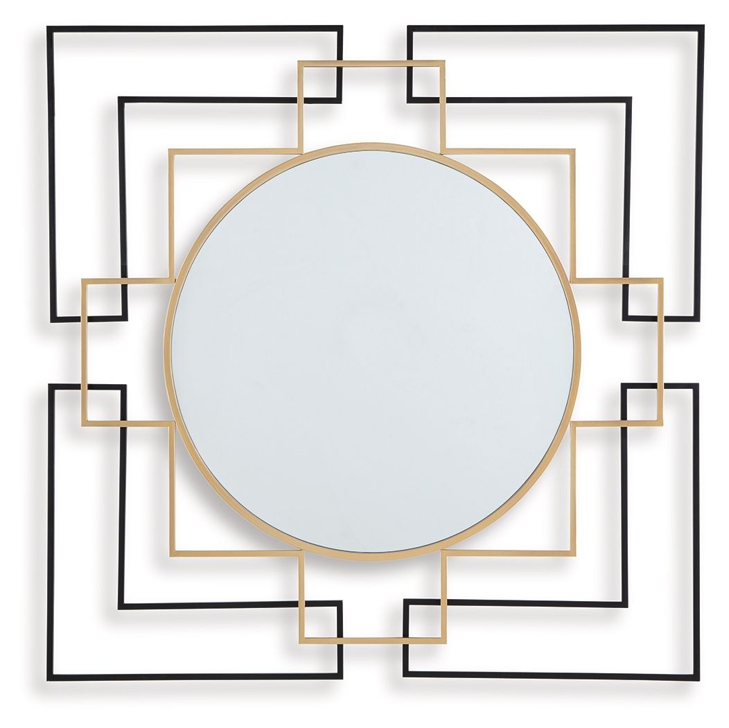 Oceanal - Black / Gold Finish - Accent Mirror