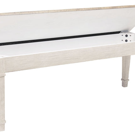 Skempton - White - Storage Bench Signature Design by Ashley® 