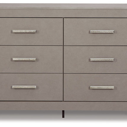 Surancha - Gray - Six Drawer Dresser Signature Design by Ashley® 