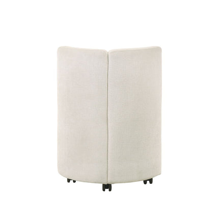 Blayde - Side Chair With Swivel (Set of 2) - White Fabric ACME 