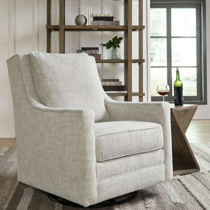 Kambria - Fog - Swivel Glider Accent Chair Signature Design by Ashley® 