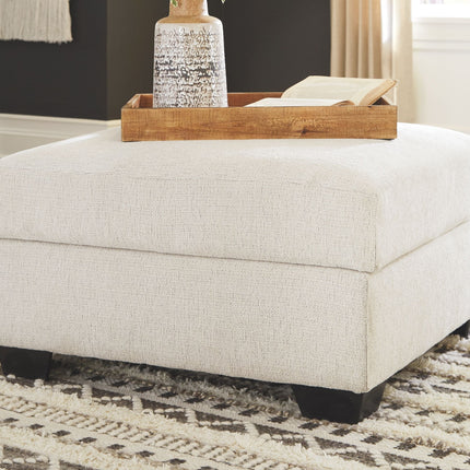 Cambri - Snow - Ottoman With Storage Ashley Furniture 