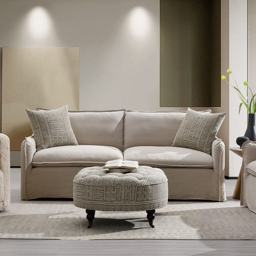 Upendo - Sofa With 2 Pillows - Beige - Tony's Home Furnishings