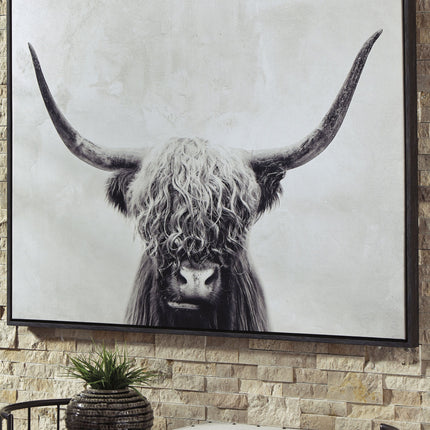 Pancho - Black / White - Wall Art Ashley Furniture 