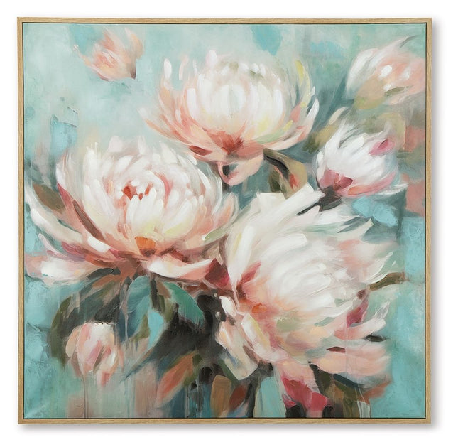 Parryville - Aqua / Pink - Wall Art Signature Design by Ashley® 