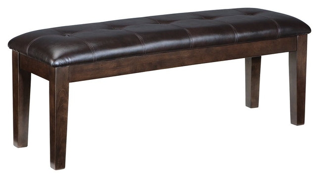 Haddigan - Dark Brown - Large Uph Dining Room Bench Ashley Furniture 