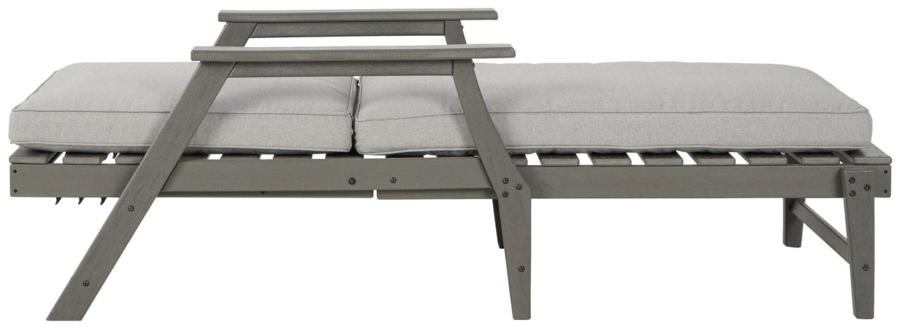 Visola - Gray - Chaise Lounge With Cushion Signature Design by Ashley® 