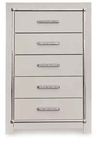 Zyniden - Silver - Five Drawer Chest Signature Design by Ashley® 