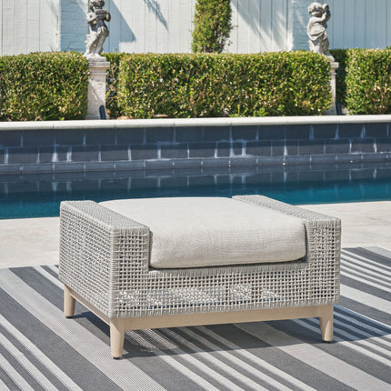 Seton Creek - Gray - Ottoman With Cushion Signature Design by Ashley® 