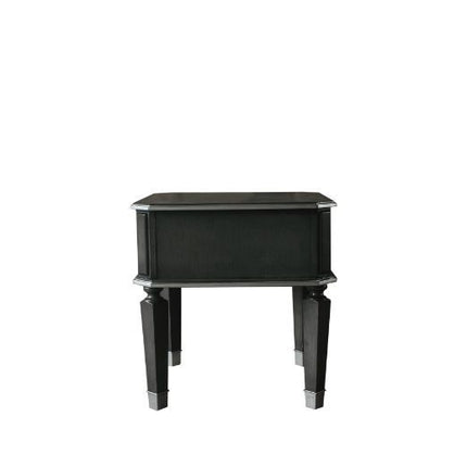 House - Beatrice End Table - Charcoal & Light Gray Finish ACME 