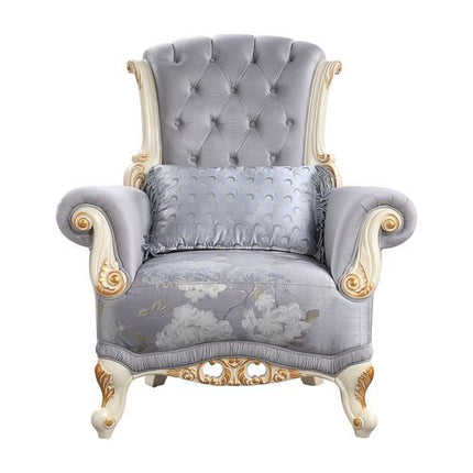 Galelvith - Chair - Gray Fabric ACME 