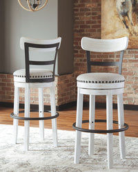 Valebeck -  Tall Upholstered Swivel Barstool Signature Design by Ashley® 