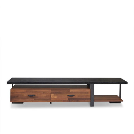 Elling - TV Stand - Walnut & Black ACME 